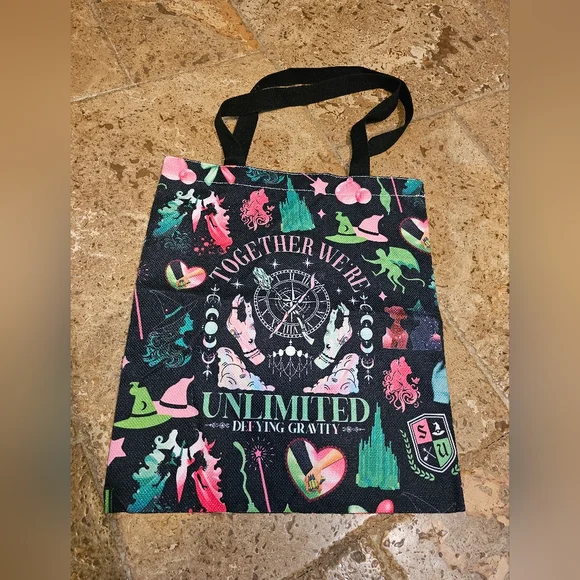 Colorful Canvas tote bag from the Musical Wicked - Picture 2 of 4